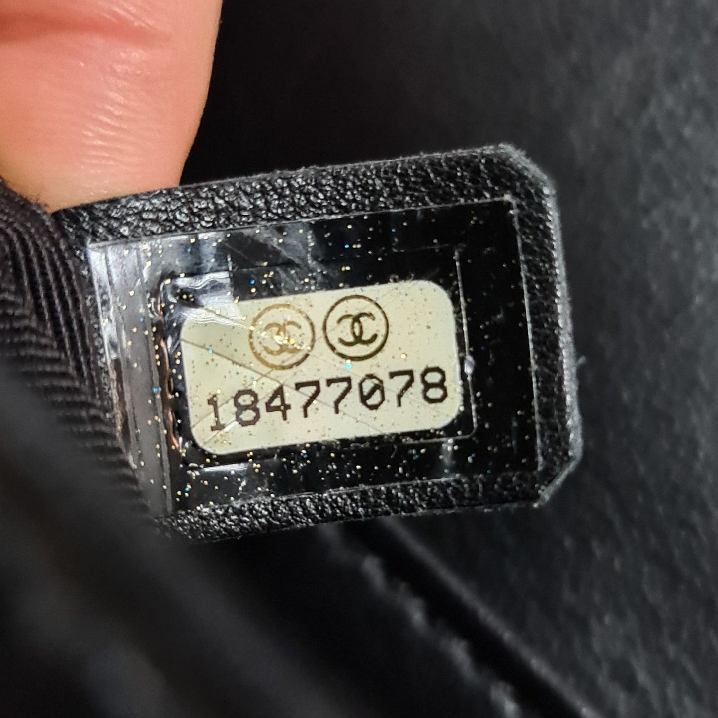 CHANEL Black Lambskin Leather Multi Chains Boy Bag pre-owned