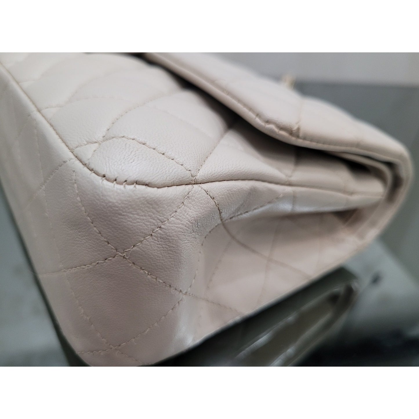 Chanel Medium Ivory Double Flap Bag Pre-owned