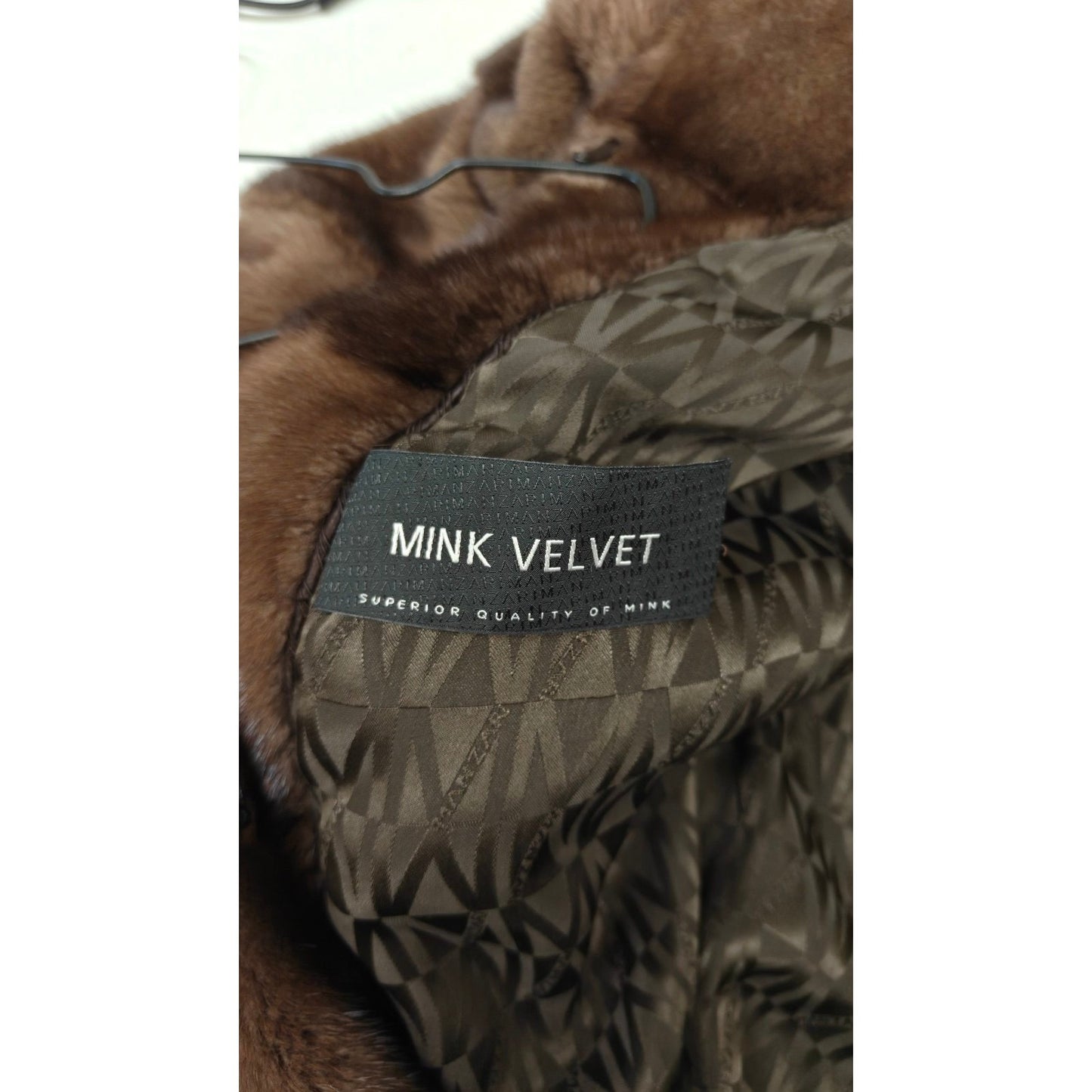 Manzari Brown Mink Fur Coat  Sz.46/ XXL Pre-owned