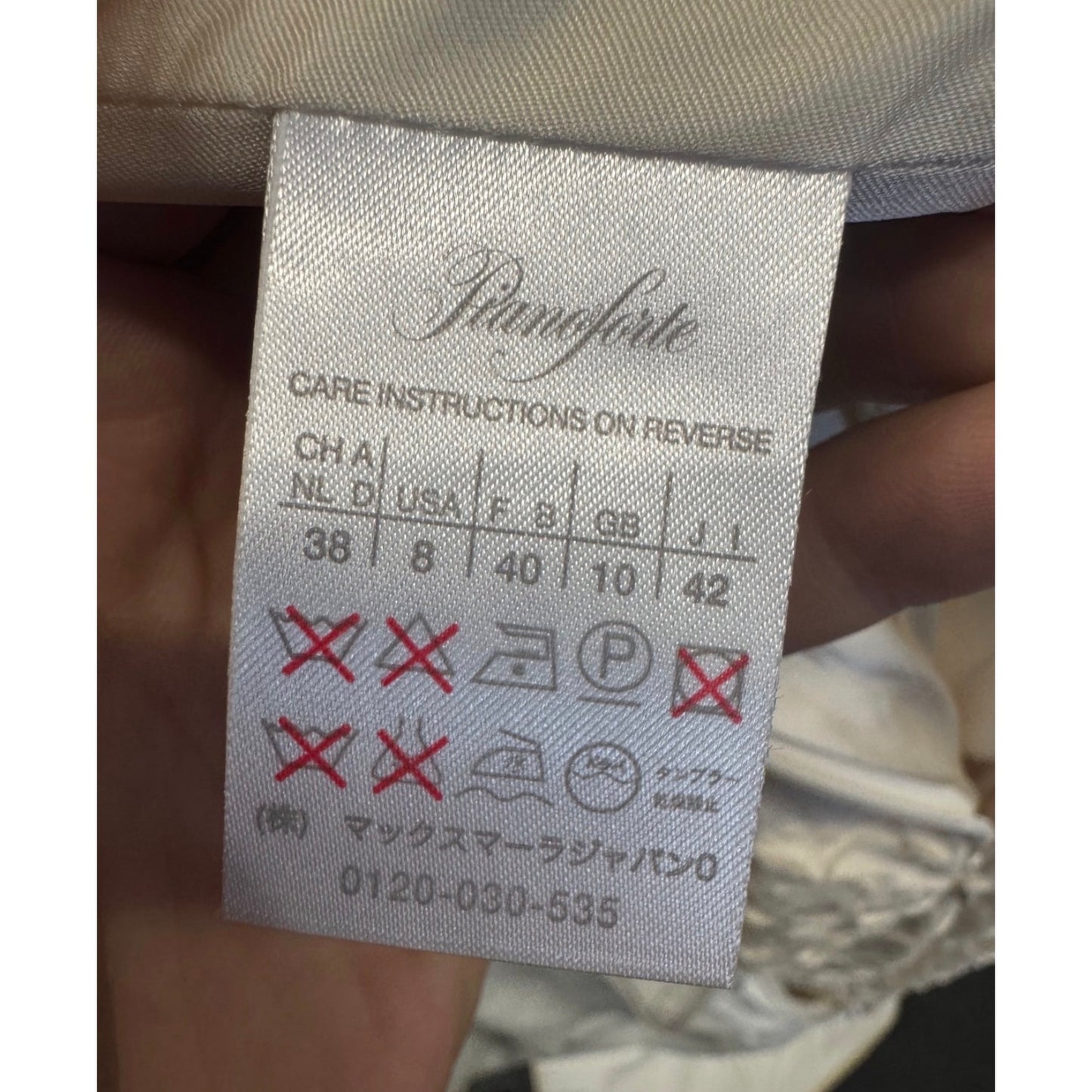 NWOT Max Mara Beige Wedding Dress - FR40/L pre-owned