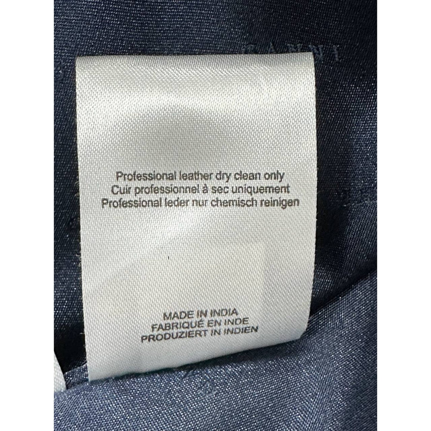 Ganni Matte Leather Fringe jacket Sz.38 Pre-owned