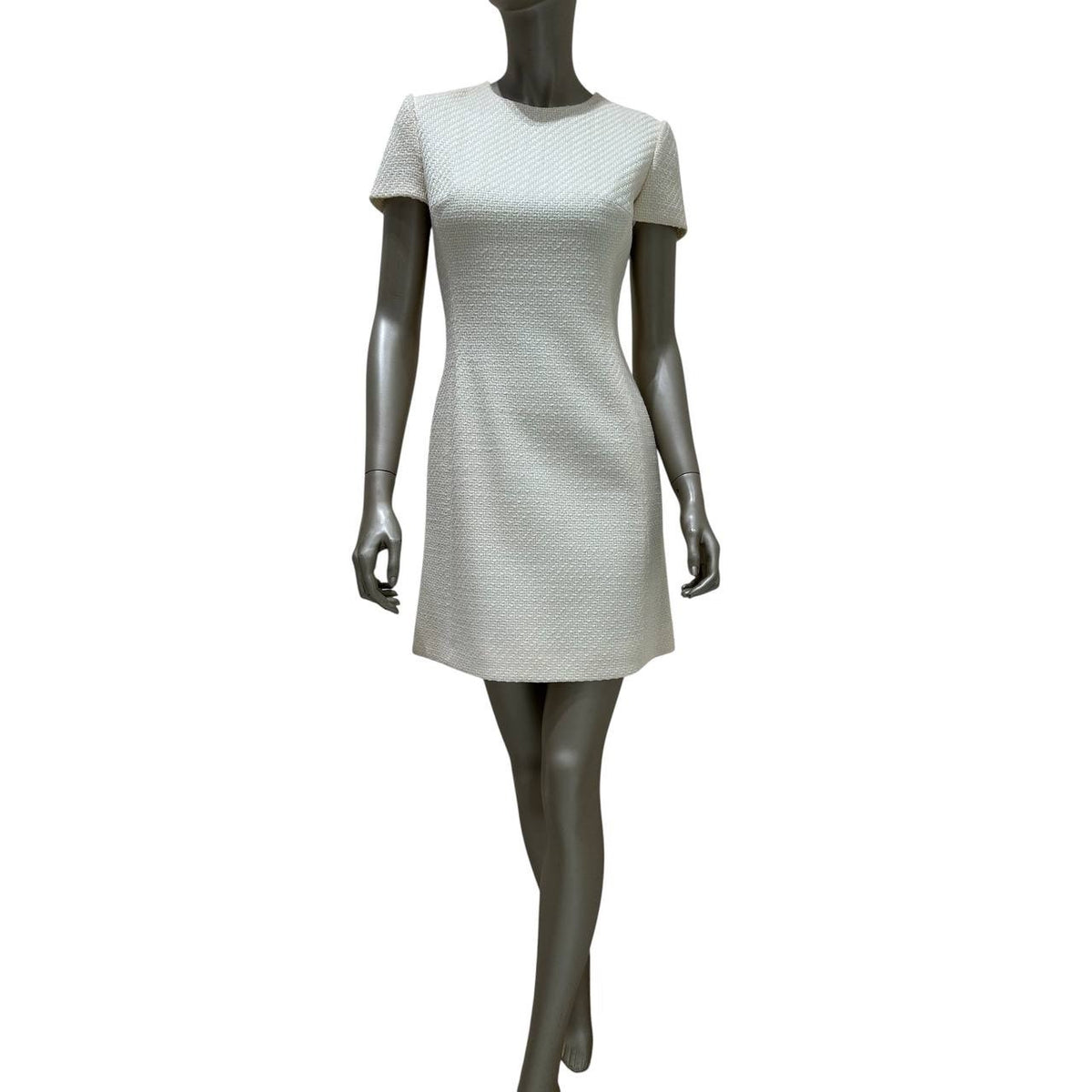 Christian Dior Ivory Wool Mini Dress Sz.38 Pre-owned