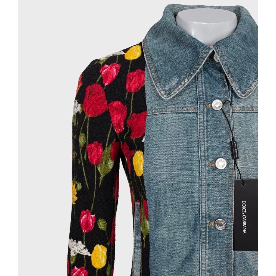 Dolce & Gabbana Floral Cotton Jacket IT38 XS Pre-owned