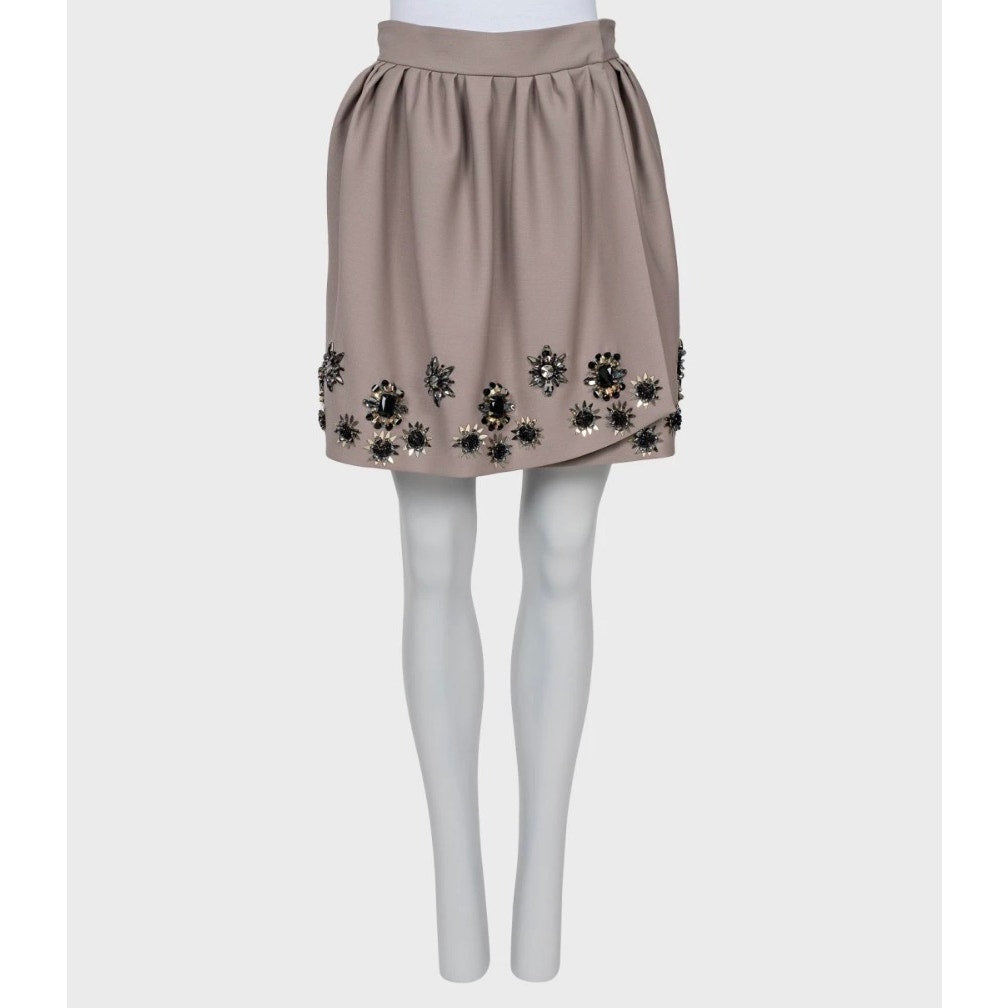 Christian Dior Embellished Floral Crystal Skirt FR38/M Pre-owned