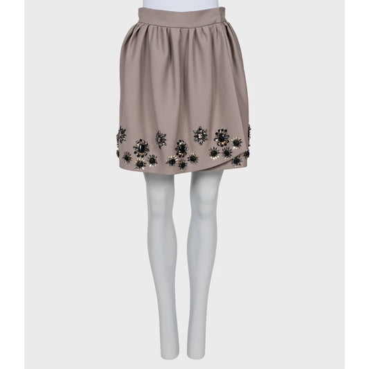 Christian Dior Embellished Floral Crystal Skirt FR38/M Pre-owned