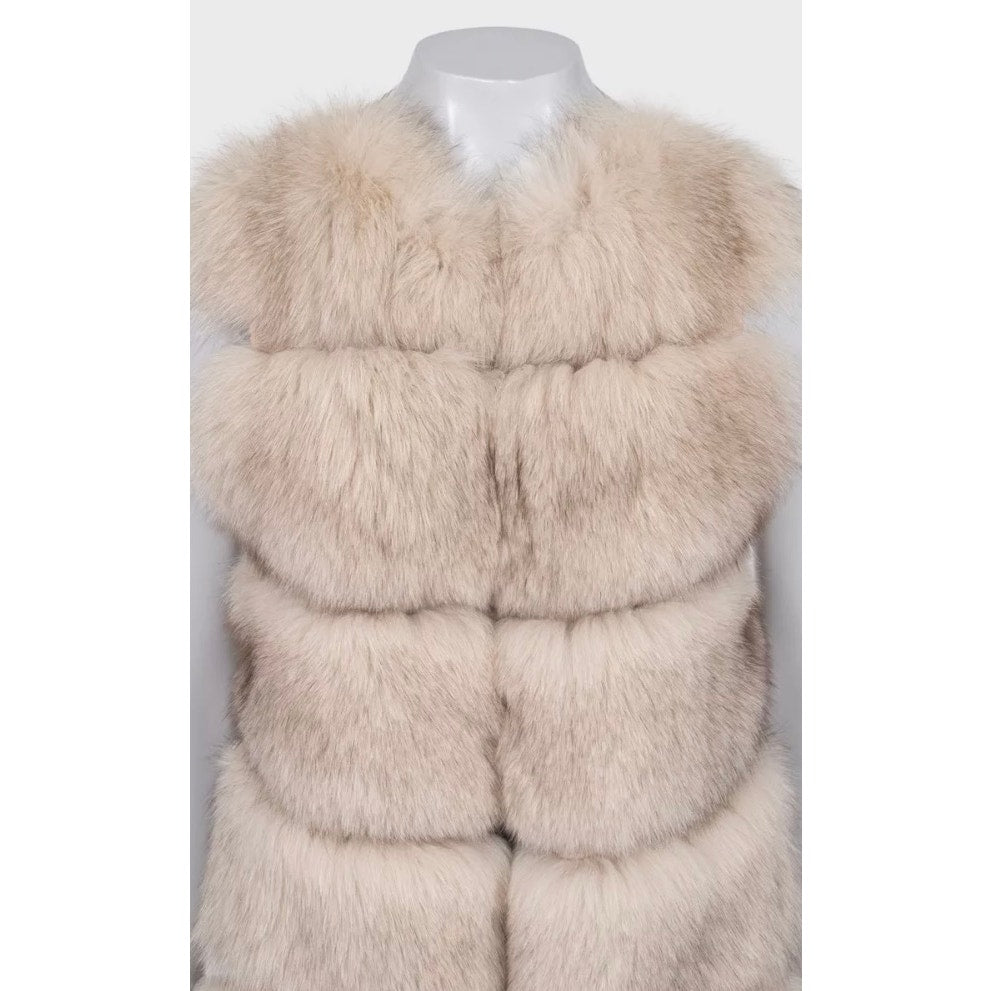 Montecore White Long Vest IT 44 Pre-owned