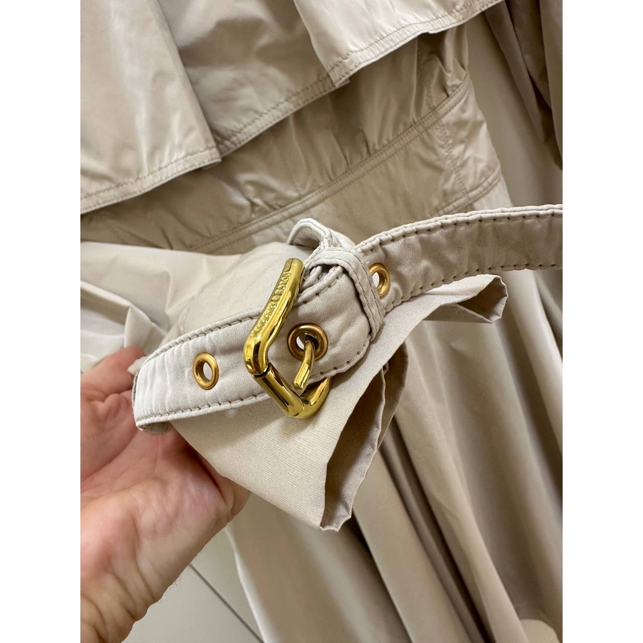 Dolce & Gabbana Ivory White Trench Coat Sz.40 Pre-owned