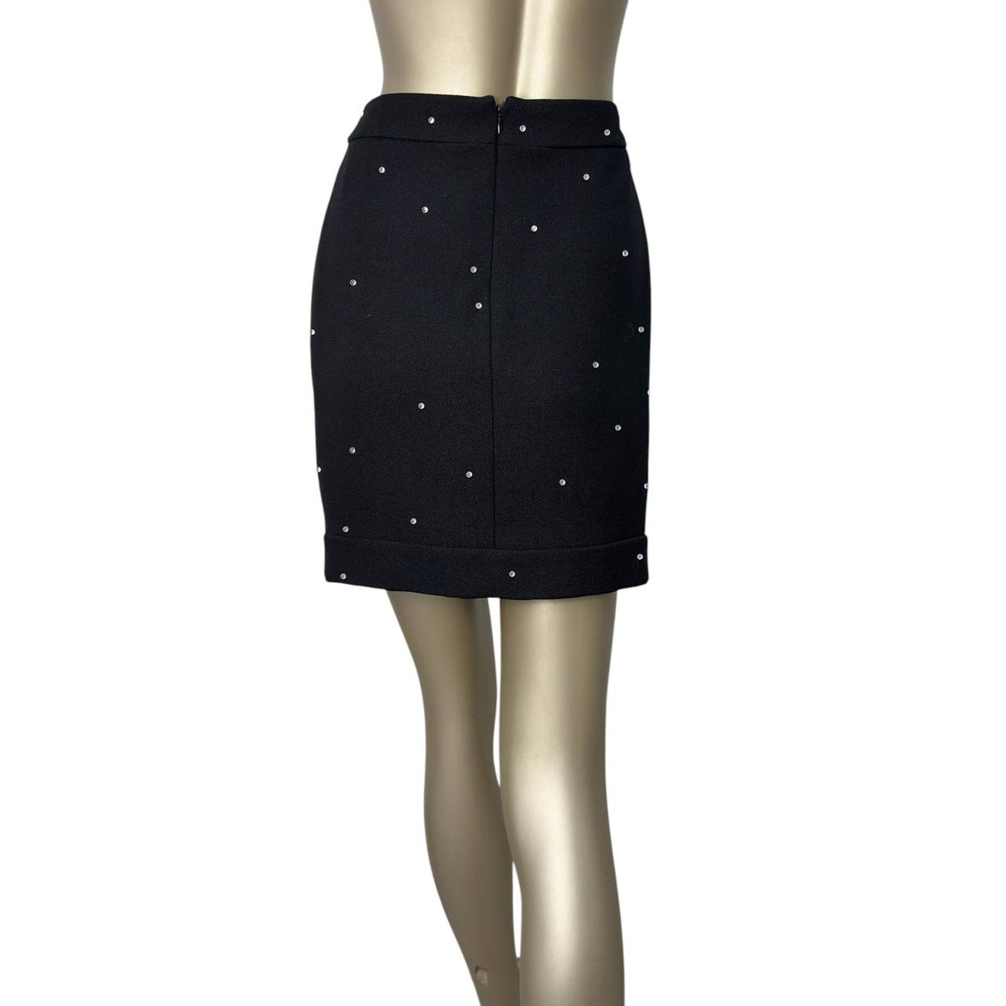 Chanel Mini Crystal Embellishment Skirt Sz.38 Pre-owned