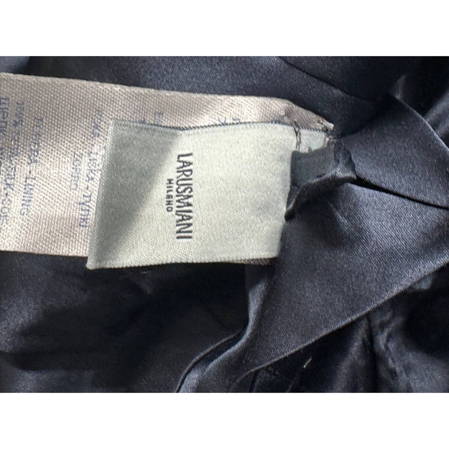 Larusmiani Black Wool  Coat Size 40 Pre-owned