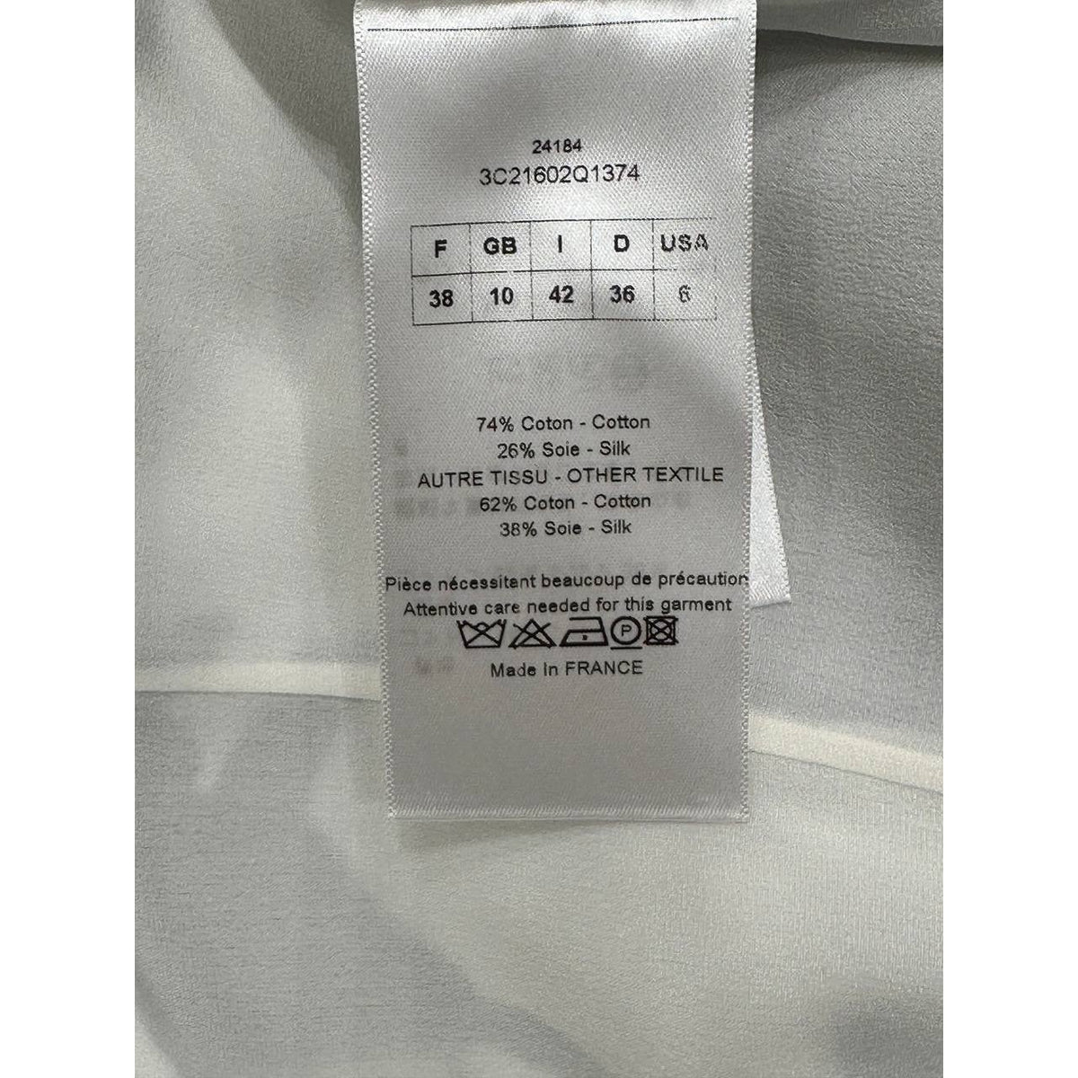 Christian Dior White Peplum Jacket & Skirt Set Sz.38/40 pre-owned