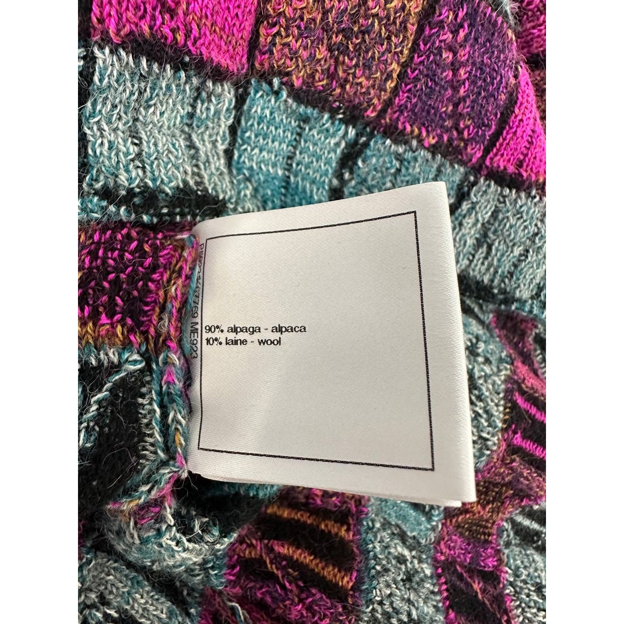 Chanel 2018 Paris-Hamburg Blue Striped Turtleneck Sweater Sz.38 Pre-owned