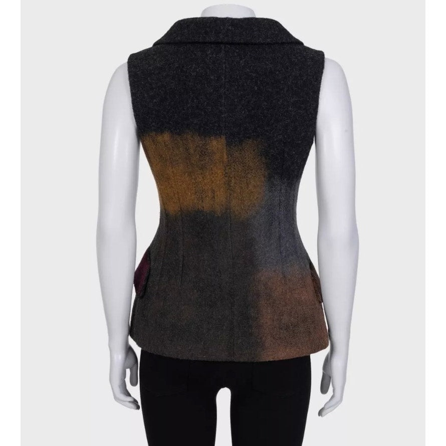 Christian Dior Wool Fitted Vest - Sz/36 Pre-owned