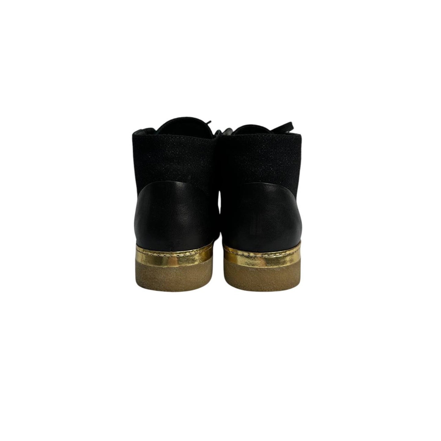 Chanel High-Top Glitter Textile Sneakers Booties Sz.36 Pre-owned