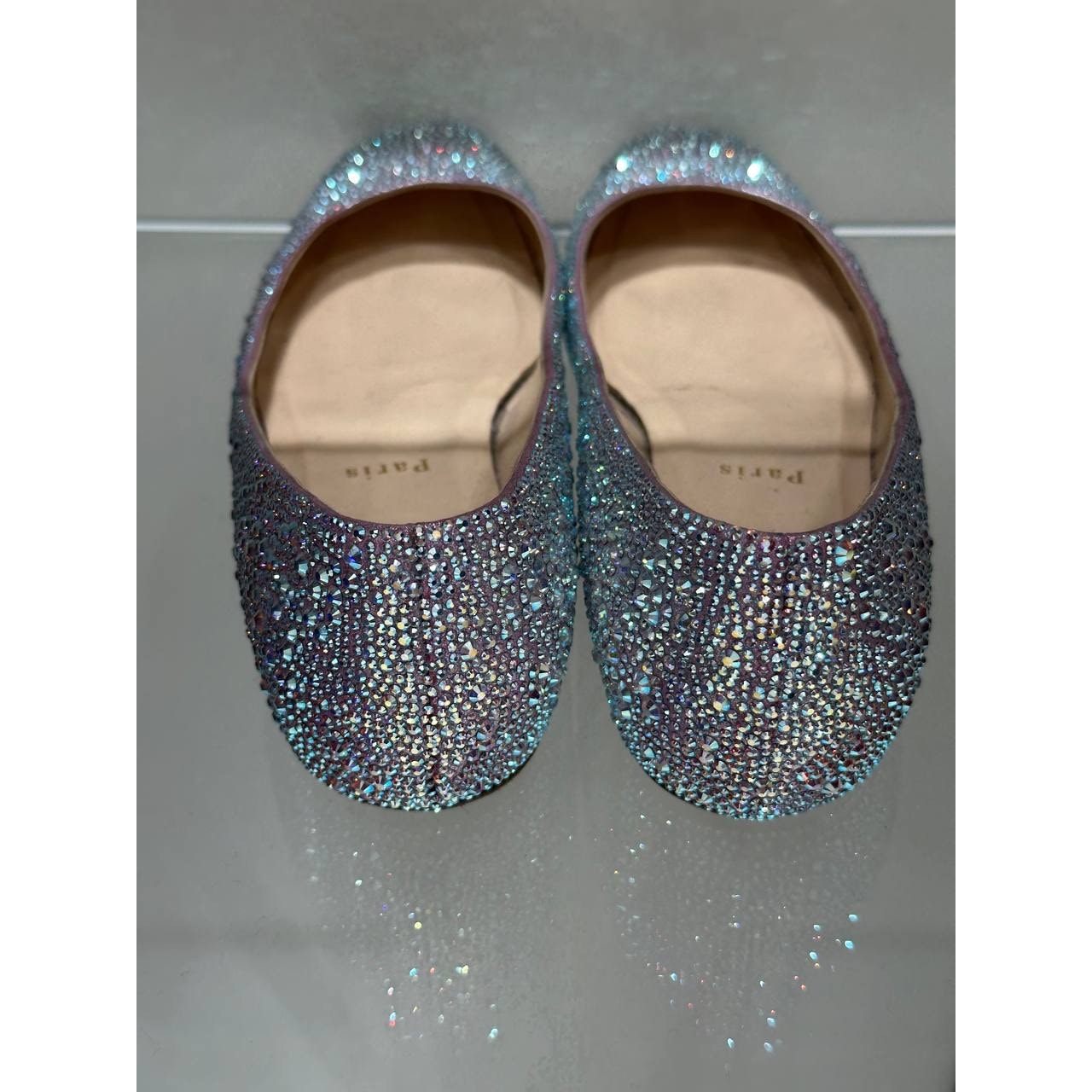 Christian Louboutin Crystal Strass Ballet Flats Sz.38.5 Pre-owned