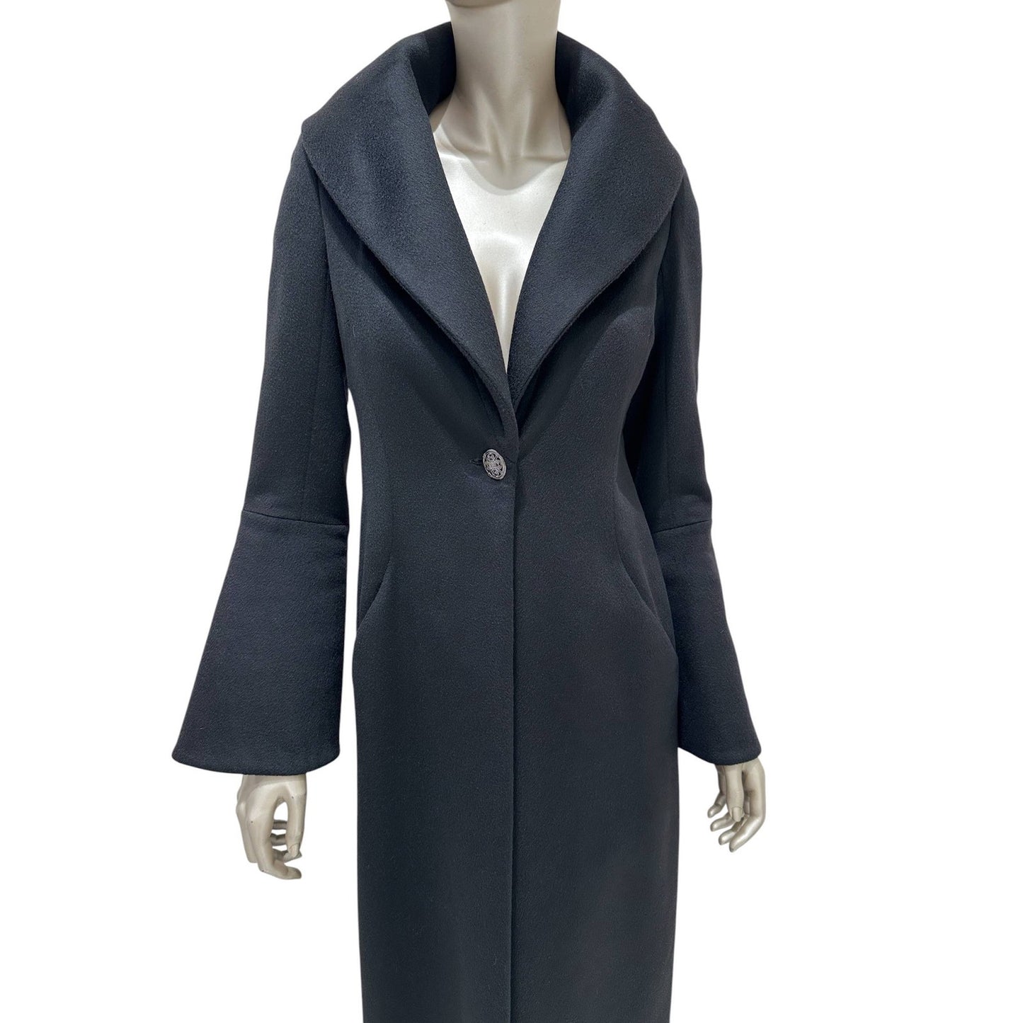 Chanel Rare Cashmere & Wool Bell Sleeve Coat FR 36 Pre-owned