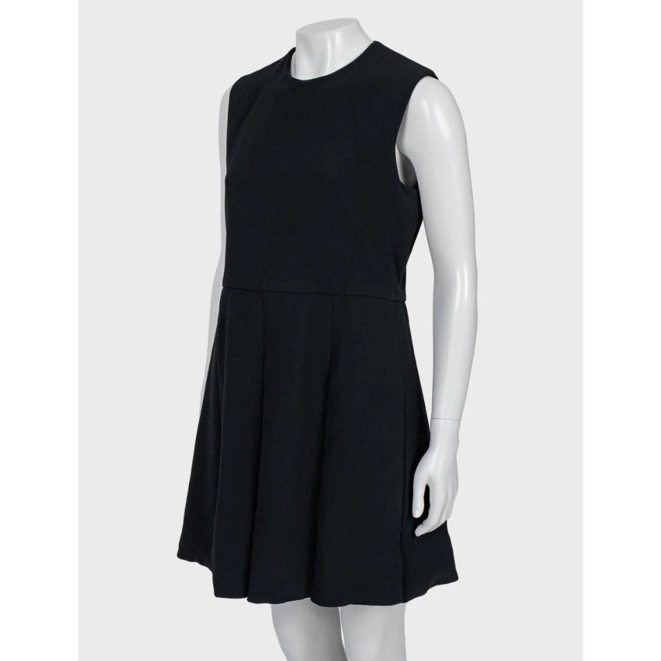 Celine Vintage  Black Pleated Dress - FR42/XL Pre-owned