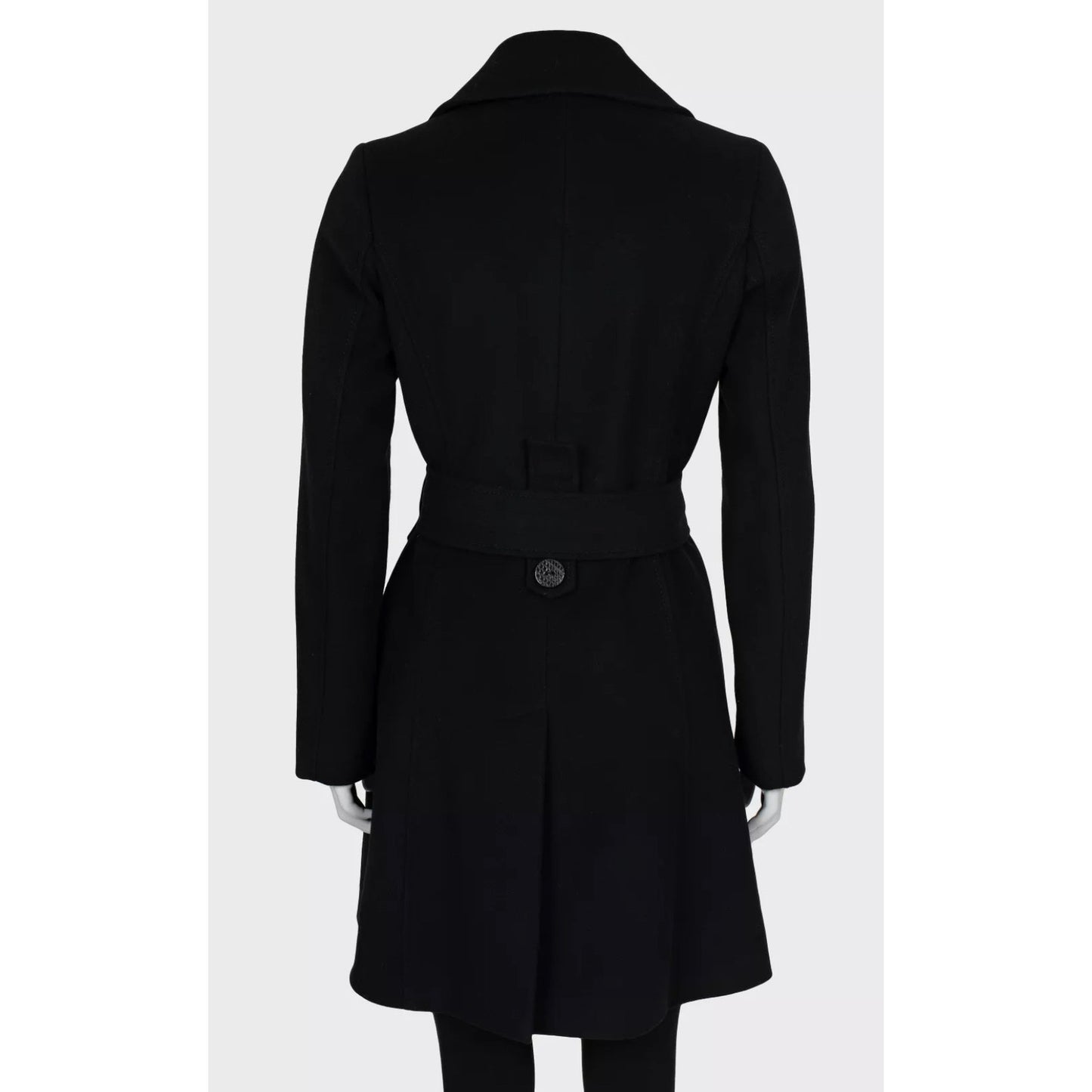 Alexander McQueen Vintage Black Wool Coat - Size S / IT40 Pre-owned