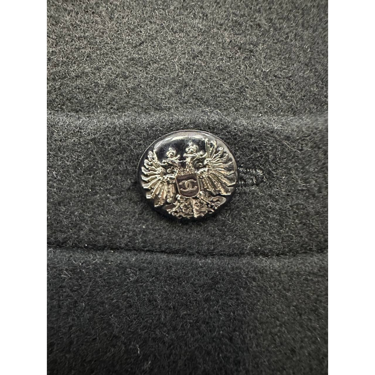 Chanel Classic Black Wool Dress - Size FR44 Pre-owned