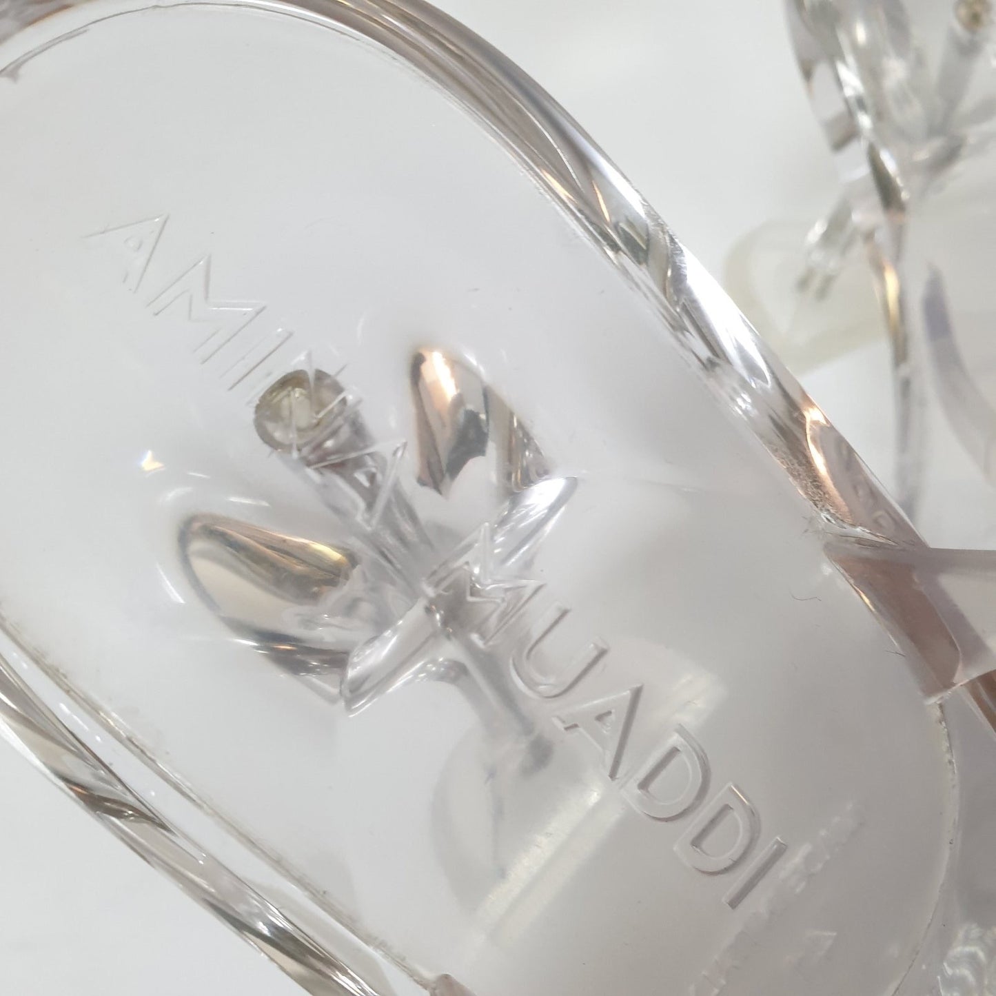 Amina Muaddi Brito Translucent Sandals Size 41 Pre-owned