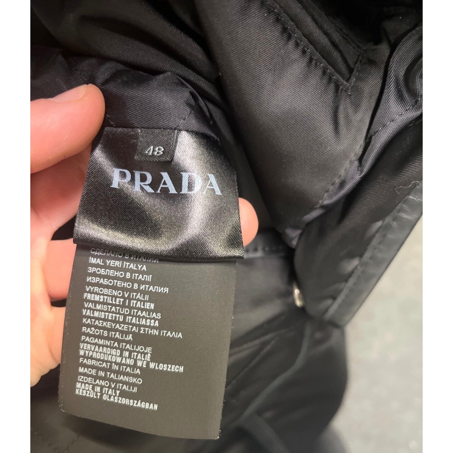 Prada Black Maxi Vest - IT48/XXL Pre-owned