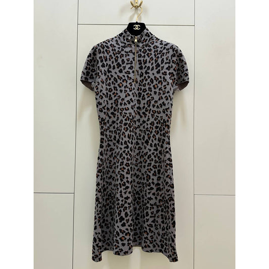 Christian Dior Paris Leopard Knit Dress - FR 38 / US 6 Pre-owned