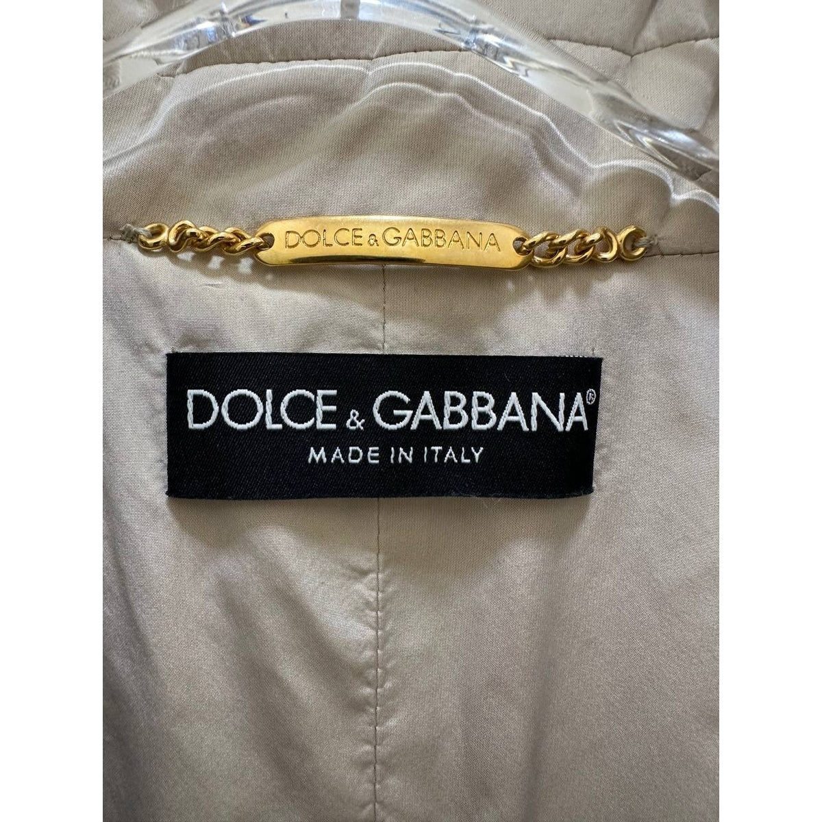 Dolce & Gabbana Ivory White Trench Coat Sz.40 Pre-owned