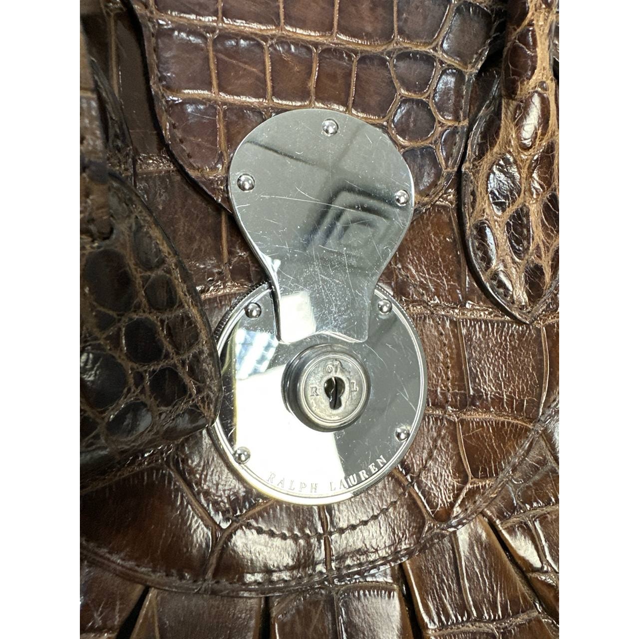 Ralph Lauren Alligator Ricky 33 Top Handle Bag Pre-owned