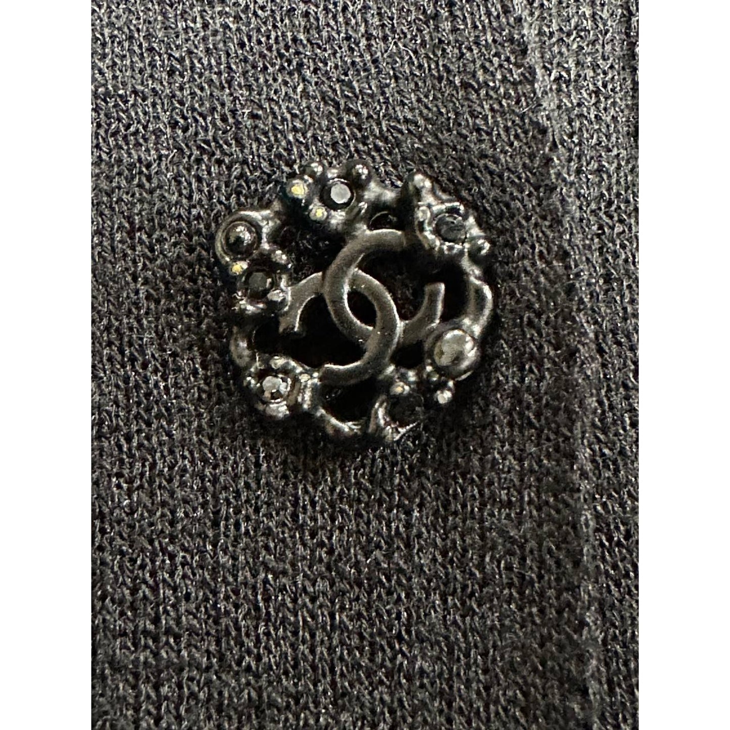 Chanel 2011 Black Viscone Top Sz.36 Pre-owned