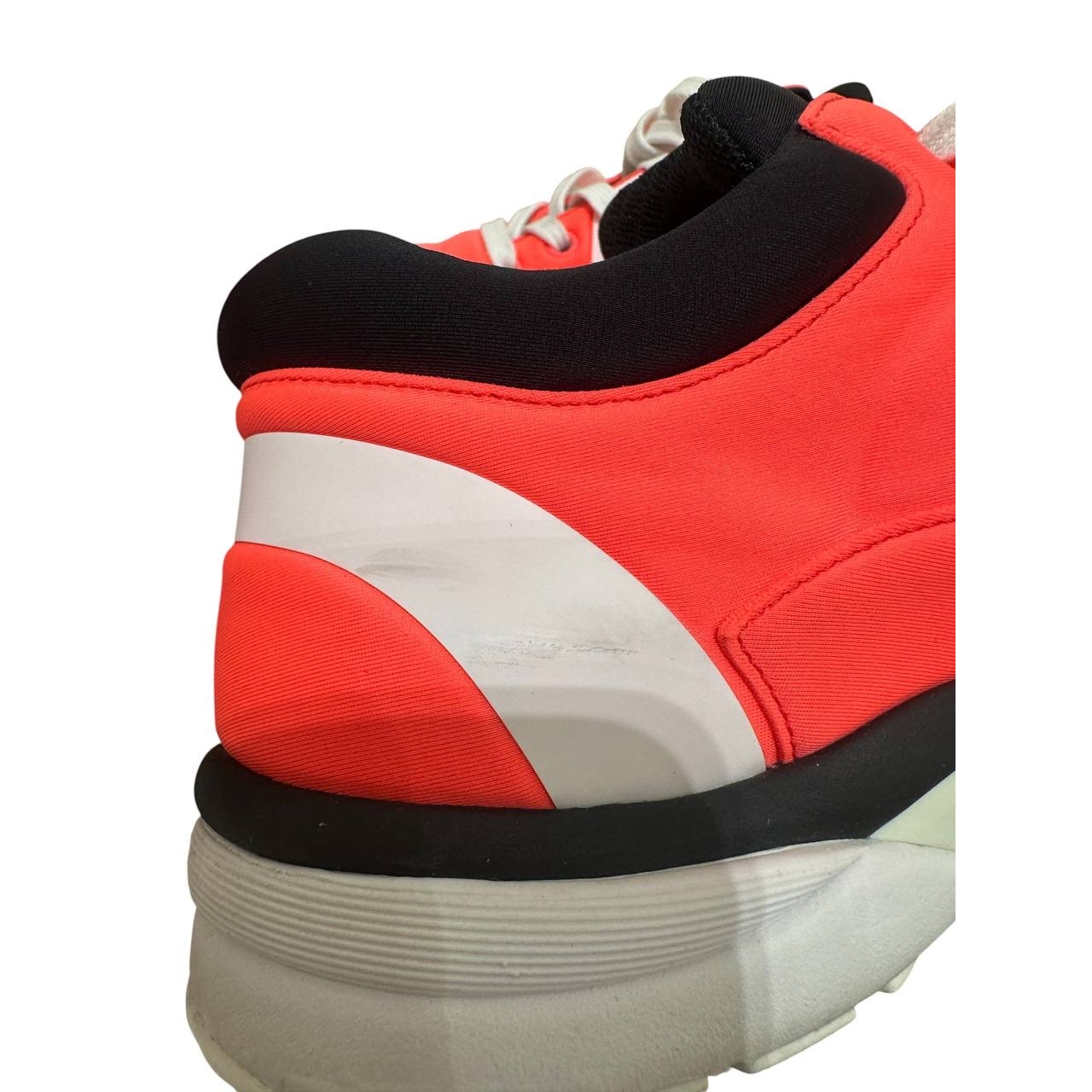 Chanel Orange Neon Athletic Sneakers Sz 39.5 pre-owned
