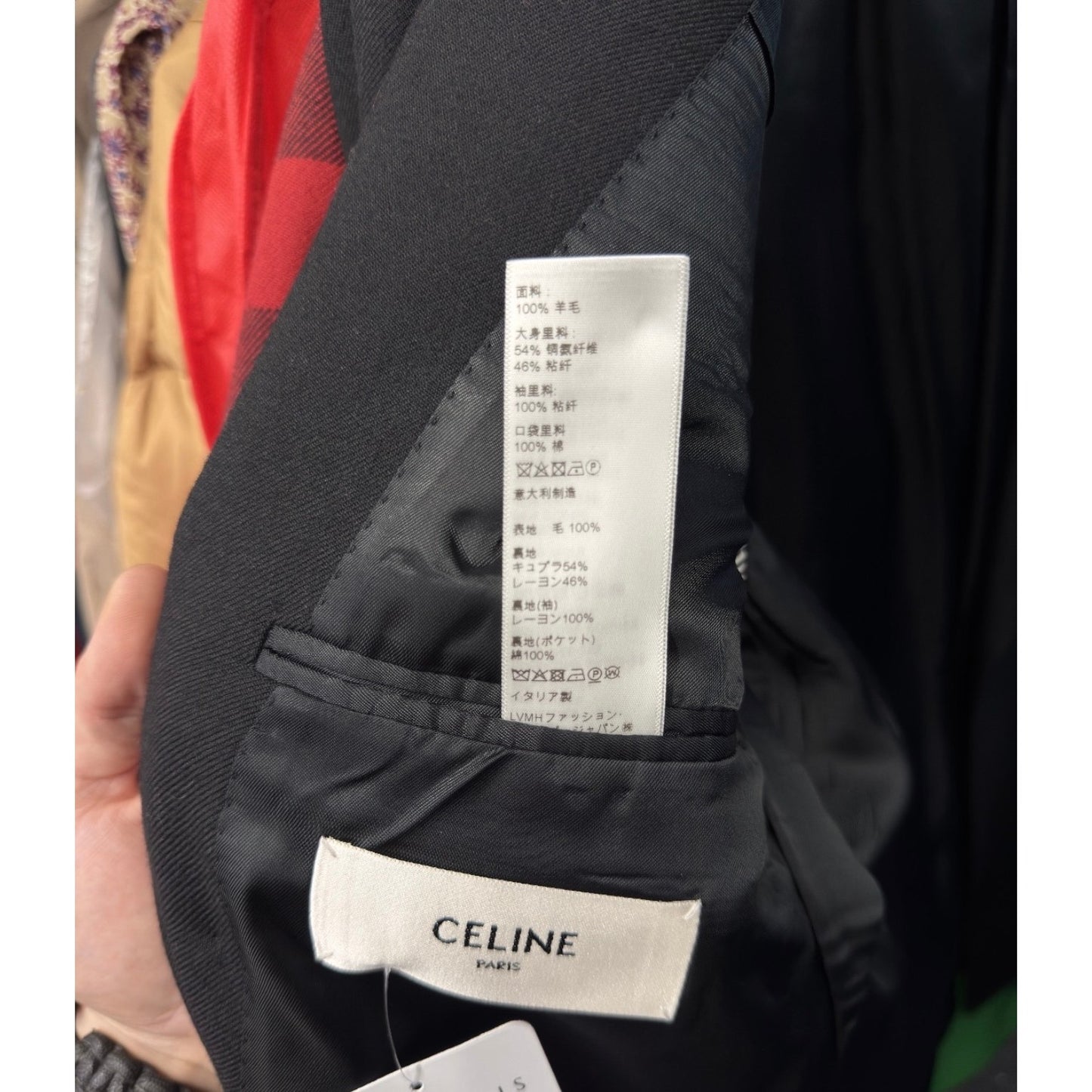 Celine Black Double-Breasted Wool Jacket IT40/S Pre-owned