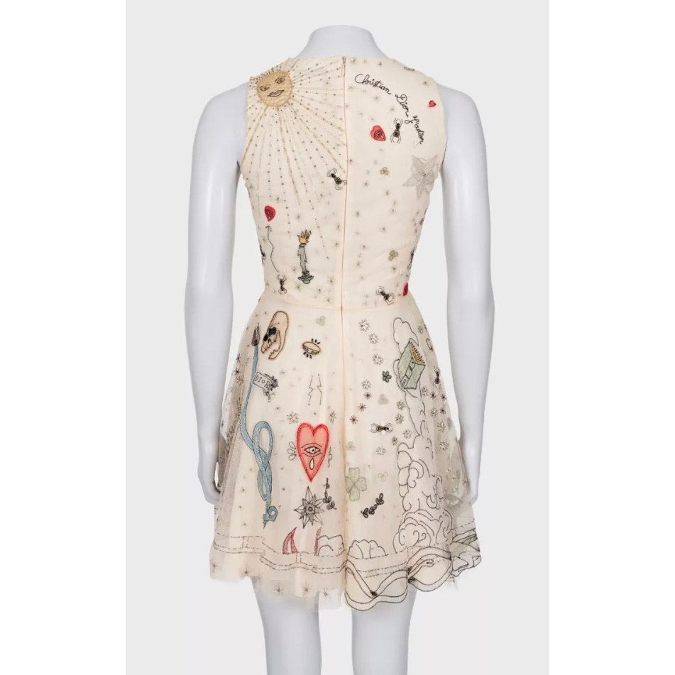 Christian Dior SS17 'La Roue de la Fortune' Dress sz.S pre-owned