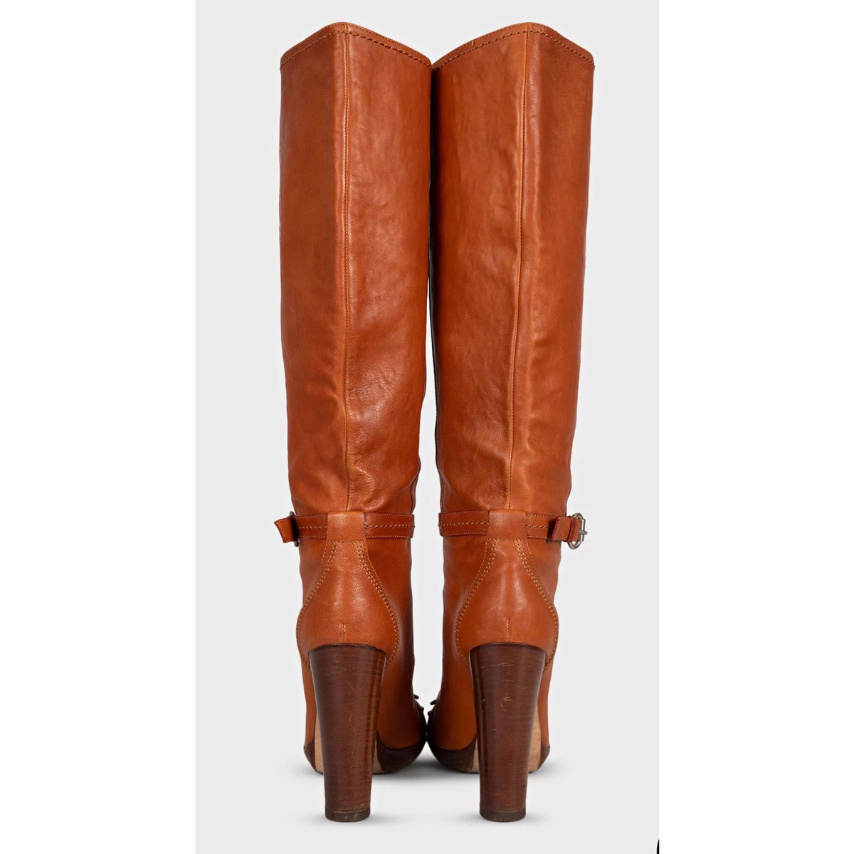 Christian Dior Brown Leather Boots, Size 38 EU Pre-owned