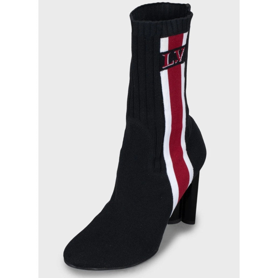 Louis Vuitton Black Textile Ankle Boots - Size 37.5 Pre-owned