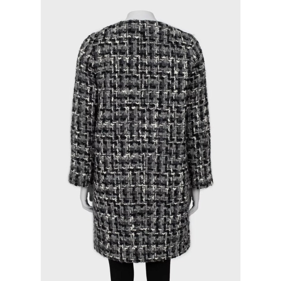 Dolce & Gabbana Wool Blend Collarless Coat Sz.40 Pre-owned