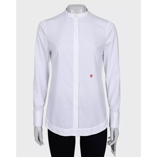 Alexander McQueen White Cotton Embroidered Logo Shirt - S Pre-owned