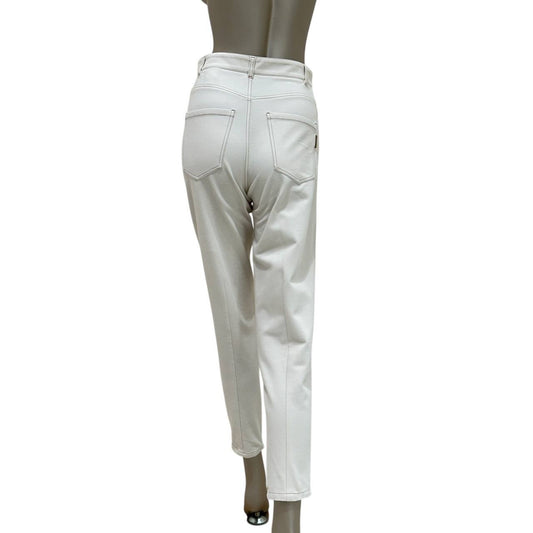 Brunello Cucinelli Ecru Cotton Pants Size 38