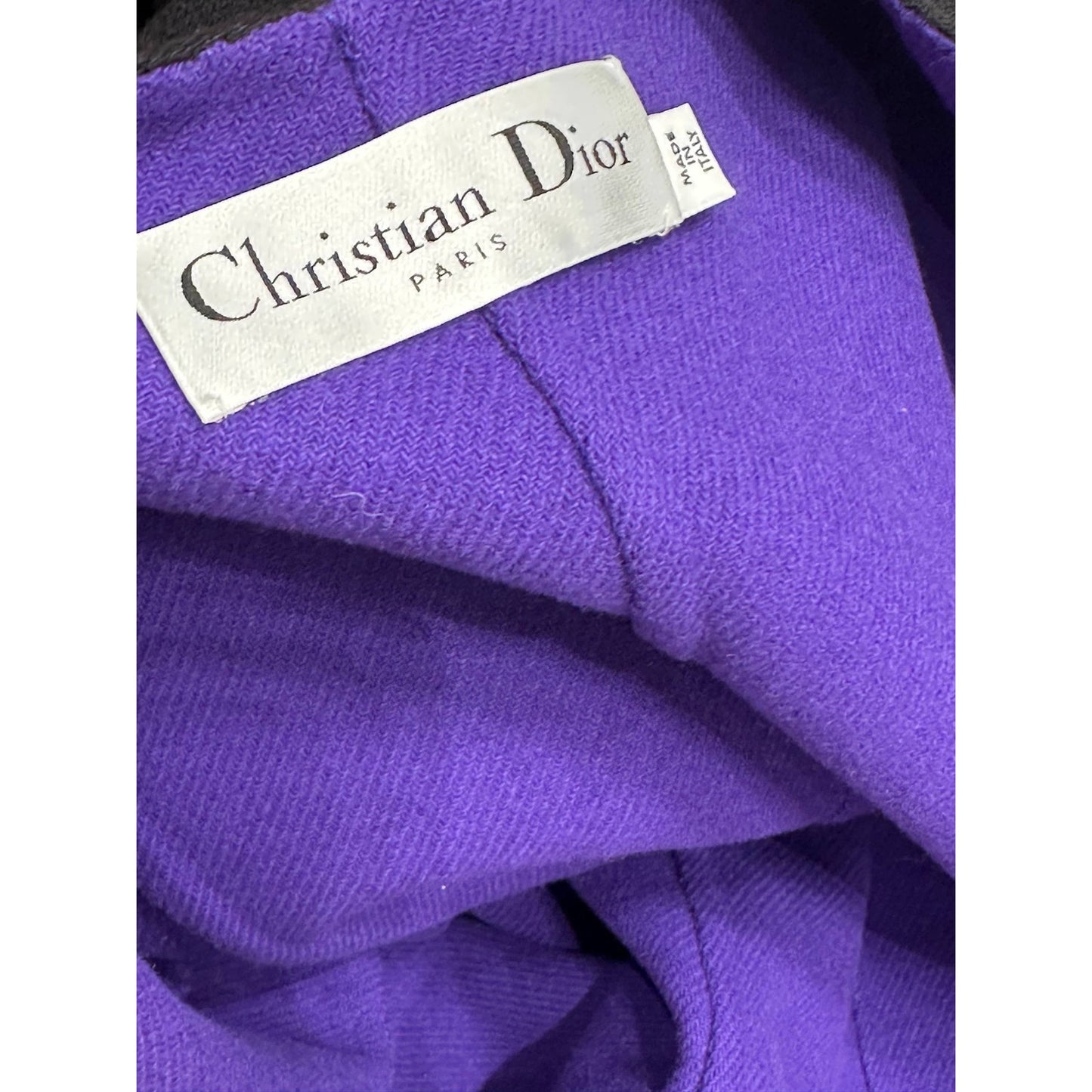 Christian Dior Reversible Wool & Angora Coat Dress US 8 Pre-owned