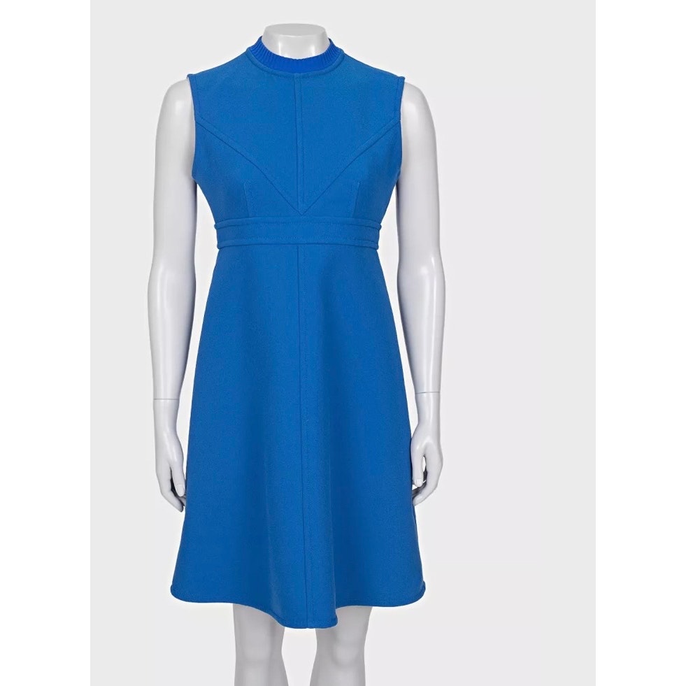 Louis Vuitton Blue Fitted Zip Dress - IT38 / XS Pre-owned