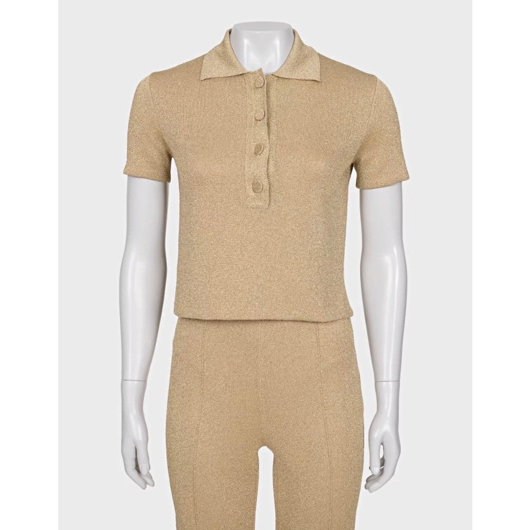 NWOT Christian Dior Gold-Tone Suit Sz.34 Pre-owned