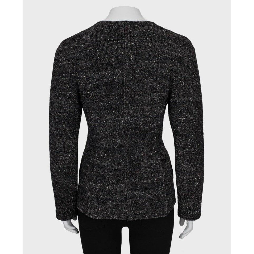 NWOT Louis Vuitton Brown Zip-Up Cardigan Jacket, Size S Pre-owned