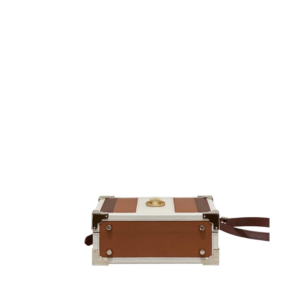 Aspinal of London Lion Head Box Trunk Crossbody Bag pre-owned