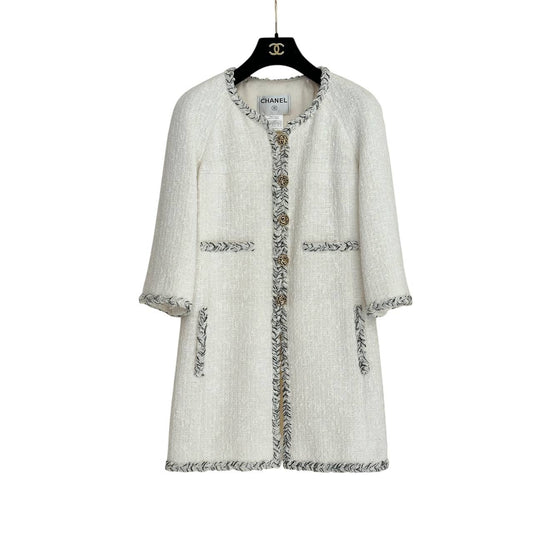 Chanel 2007 Tweed Jacket Coat - Size 36 Pre-owned
