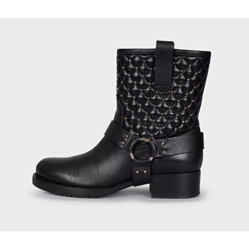 Valentino Rockstud Leather Ankle Boots - EU 36.5 Pre-owned