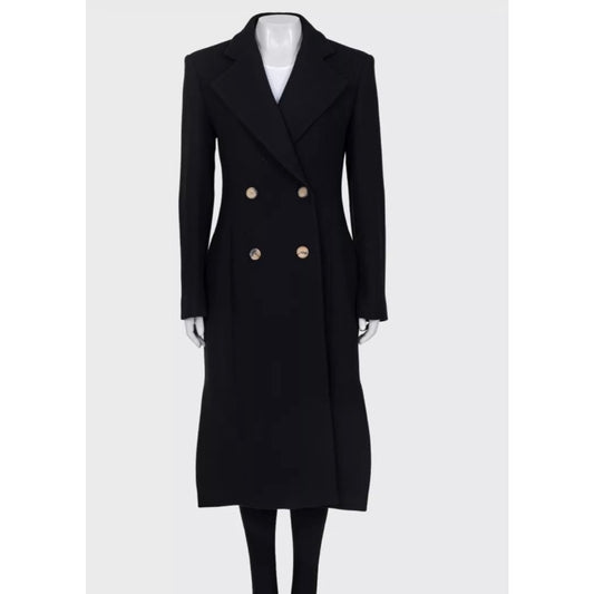 Khaite Black Wool Coat - US 4 / S Pre-owned