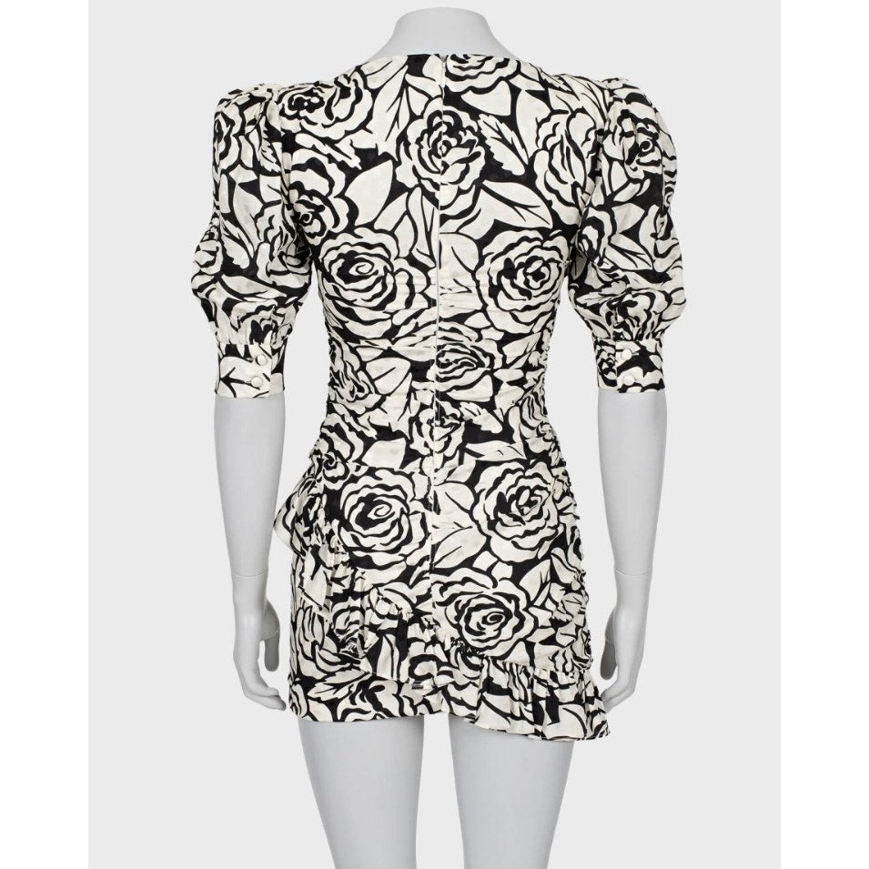 Alessandra Rich Silk Floral Mini Dress - IT38 / XS Pre-owned