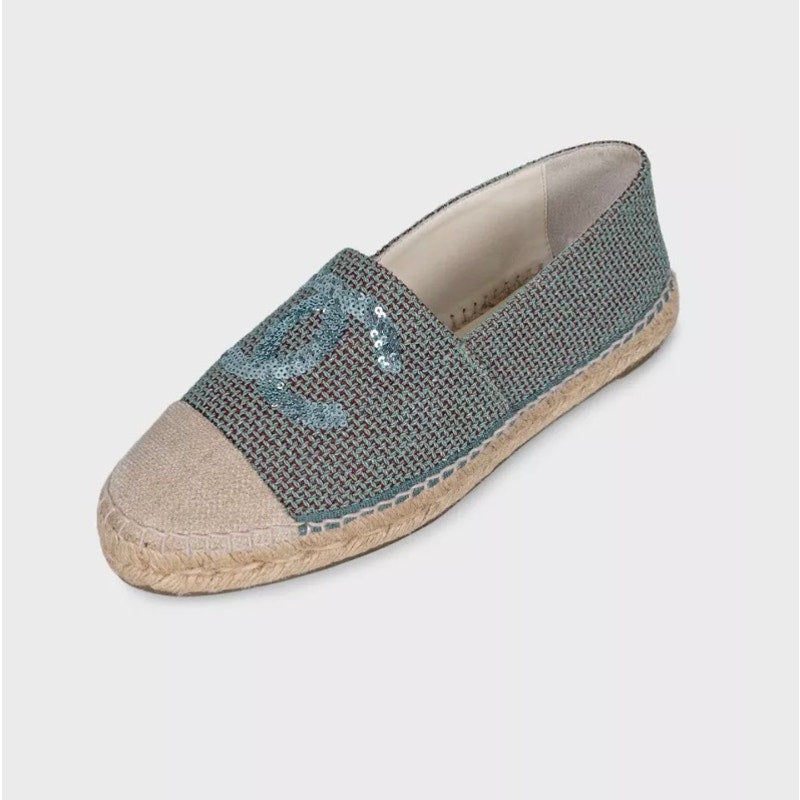 Chanel Sequin-Embellished Espadrilles - Size 40 Pre-owned