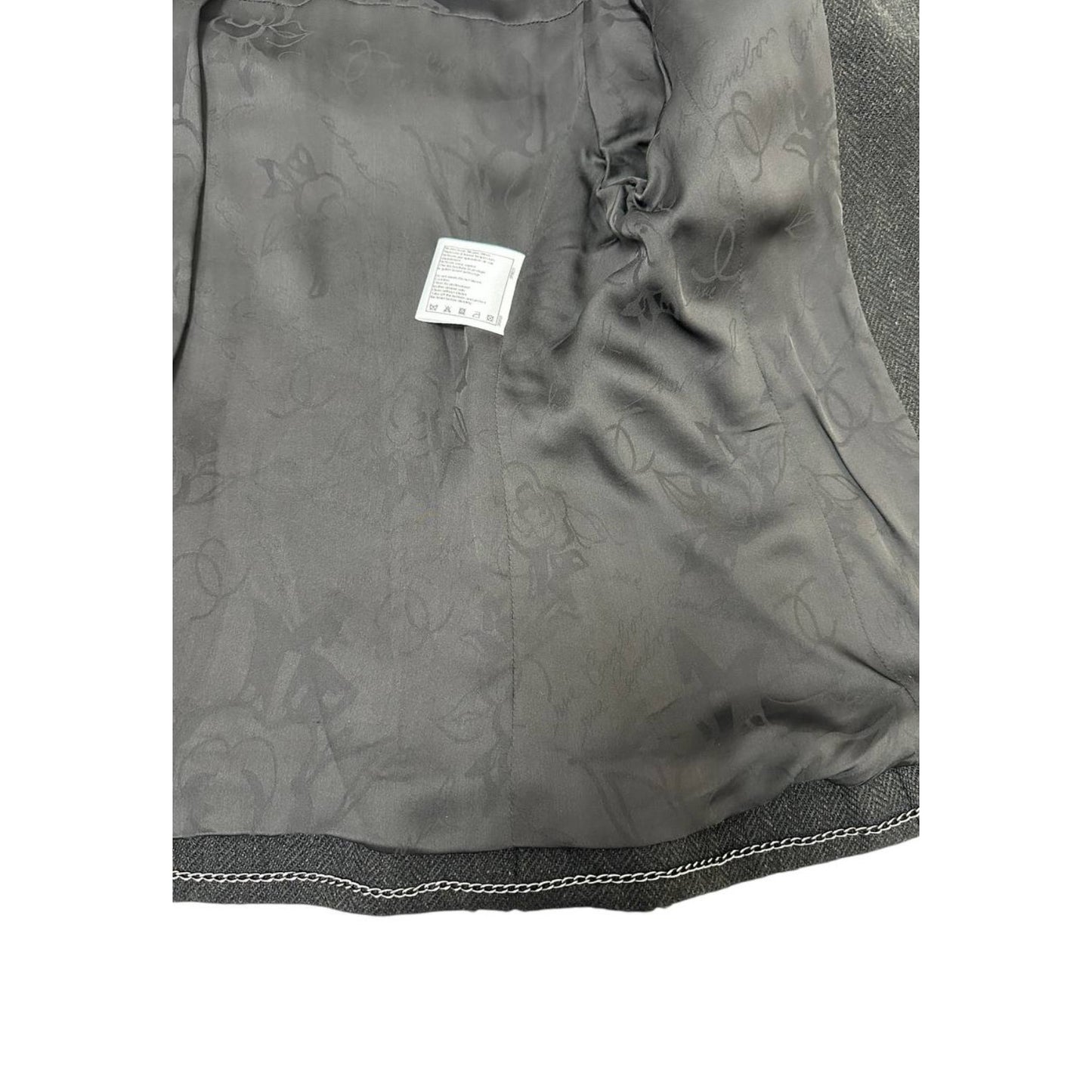 Chanel Paris Dallas Leather Fringe Wool Jacket Size 36 Pre-owned