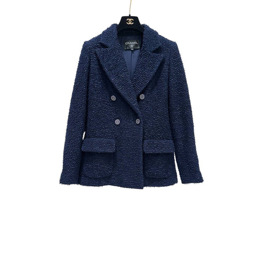 Chanel 19C La Pausa Navy Lesage Tweed Jacket - FR 34 Pre-owned