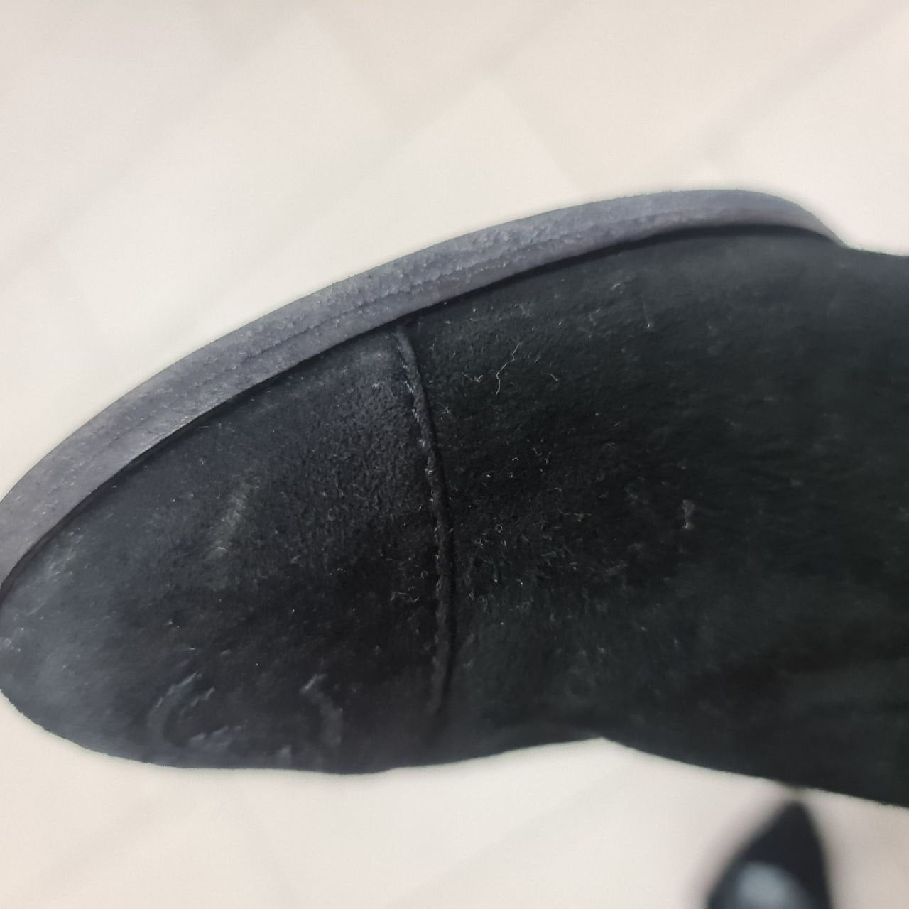 Chanel Winter Suede Fur Boots Sz.40.5 Pre-owned