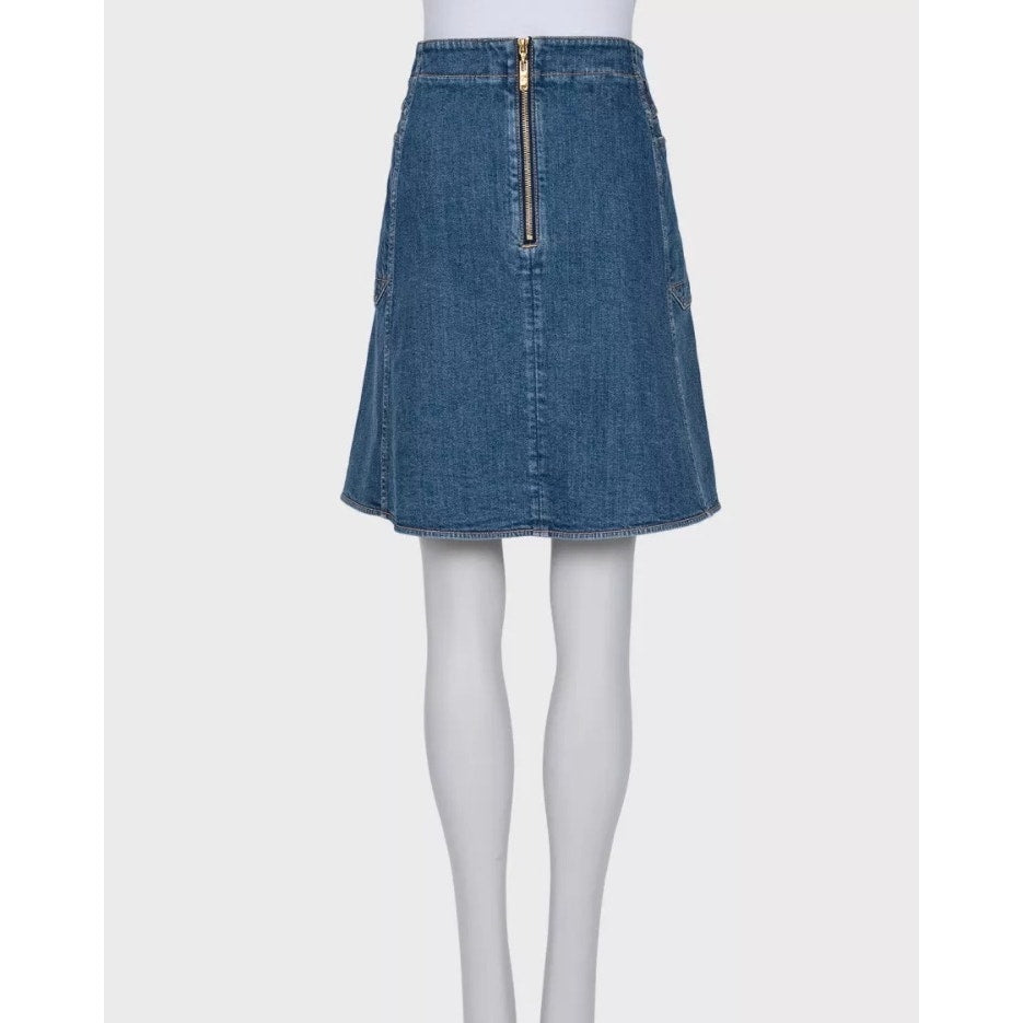 Louis Vuitton Blue Denim Skirt - Sz. XL (FR42) pre-owned